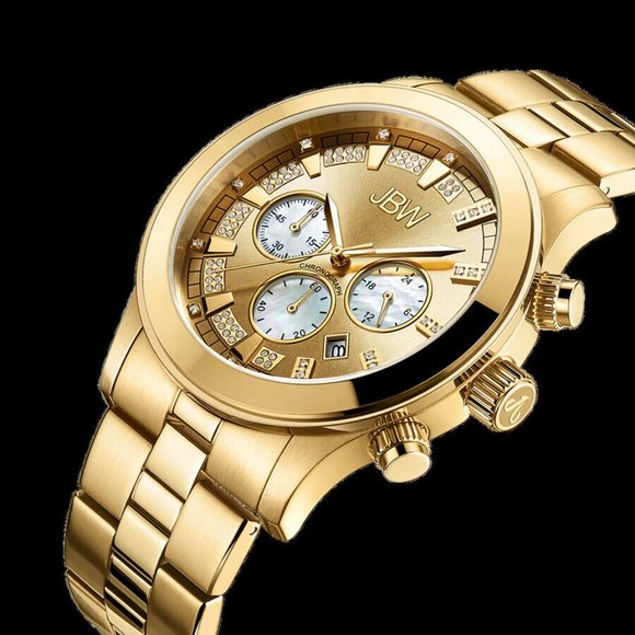 $1390 MSRP~ JBW Delano Chronograph Diamond Dial Men's Watch ~ RARE - Picture 2 of 10
